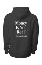 Load image into Gallery viewer, GODMONEY®️ “Money Is Not Real” Legend Premium Heavyweight Cross Grain Hoodie