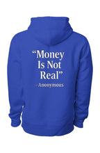Load image into Gallery viewer, GODMONEY®️ “Money Is Not Real” Legend Premium Heavyweight Cross Grain Hoodie